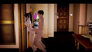 Anime Girl Riding and Getting Fucked Hard - 3D Animation