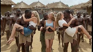 The BEST #78 (((( 3 BRAZILIAN SISTERS &quot_Impregnated&quot_ )))) in the AFRICAN sex village BBC! Stretched gaped wrecked brazilian girls gangbang creampie amador big pussy anal hard big dick [AI Generated]