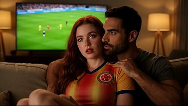 A horny redheaded stepsister gets laid during the World Cup playoffs&mdash_full video on my Sheer profile (IA)